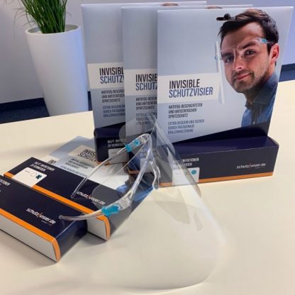 Gesichtsvisier Modell "Invisible" 5er Pack